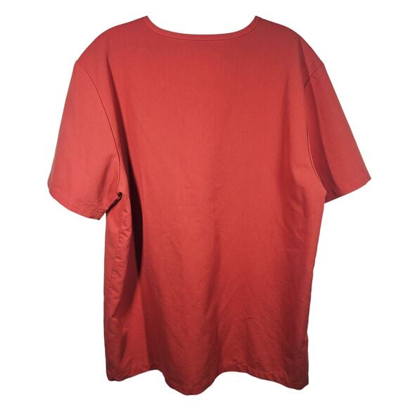 FIGS Leon Three-Pocket Scrub Top in Terracotta Men's Size L - Picture 2 of 9